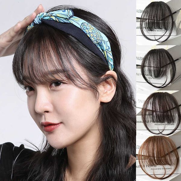 air wig piece hand woven real invisible two sideburns sh bangs, Black 
air wig piece hand woven real invisible two sideburns sh bangs, Black