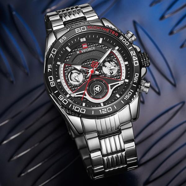 wristwatches naviforce men's clock casual sports waterproof with 24 hours quartz analog multifunction week display watches mens, Slivery;brown
wristwatches naviforce men's clock casual sports waterproof with 24 hours quartz analog multifunction week display watches mens, Slivery;brown