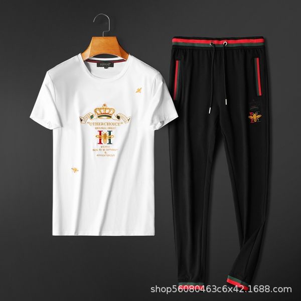 tracksuits sport suit fashion classic iuiug summer leisure sports mercerized embroidery bee trend men's short sleeve t shirt, Gray
tracksuits sport suit fashion classic iuiug summer leisure sports mercerized embroidery bee trend men's short sleeve t shirt, Gray