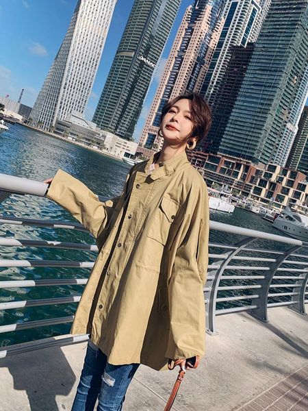 women's trench coats korean windbreaker women short 2021 spring drawstring coat overcoat solid color raincoat harajuku clothes, Tan;black
women's trench coats korean windbreaker women short 2021 spring drawstring coat overcoat solid color raincoat harajuku clothes, Tan;black