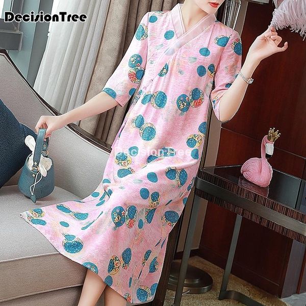 chinese traditional cheongsam printing party dresses half sleeve loose qipao dress v neck ancient ethnic clothing, Red
chinese traditional cheongsam printing party dresses half sleeve loose qipao dress v neck ancient ethnic clothing, Red