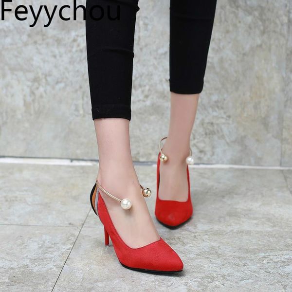 women pumps super high heel shoes flock spring autumn pearl slip on pointed toe 2021 fashion casual dress wedding black red
women pumps super high heel shoes flock spring autumn pearl slip on pointed toe 2021 fashion casual dress wedding black red