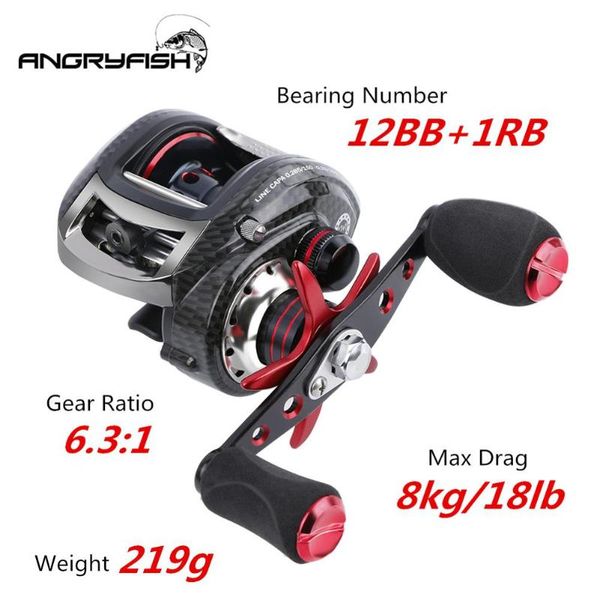 angryfish 12bb+1rb stainless steel bearing right/left hand baitcasting fishing reel lure 6.3:1 magnetic break baitcast reels
angryfish 12bb+1rb stainless steel bearing right/left hand baitcasting fishing reel lure 6.3:1 magnetic break baitcast reels