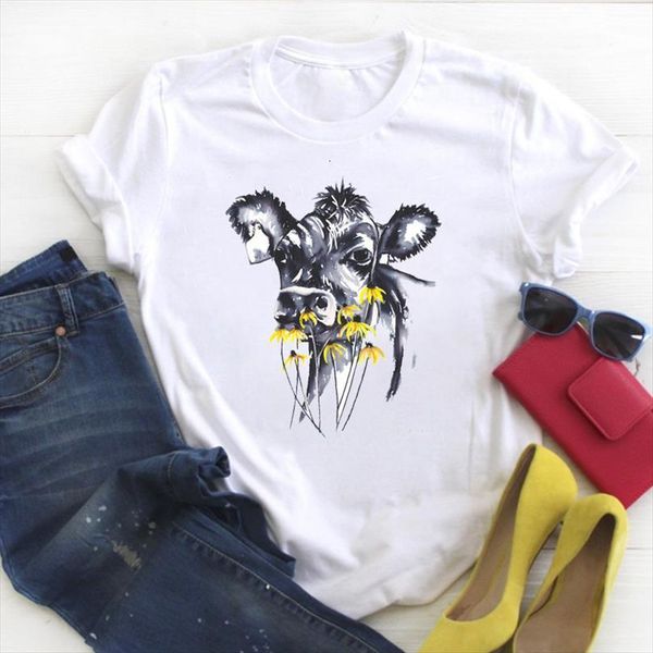 and women heifer cow flower mens womens cartoon clothing print ladies summer tee female clothes graphic, White;black
and women heifer cow flower mens womens cartoon clothing print ladies summer tee female clothes graphic, White;black