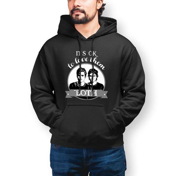 men's hoodies & sweatshirts vampire diaries womens hoodie it s ok to love them both outdoor warm fashion long sleeve cotton pullover me, Black
men's hoodies & sweatshirts vampire diaries womens hoodie it s ok to love them both outdoor warm fashion long sleeve cotton pullover me, Black
