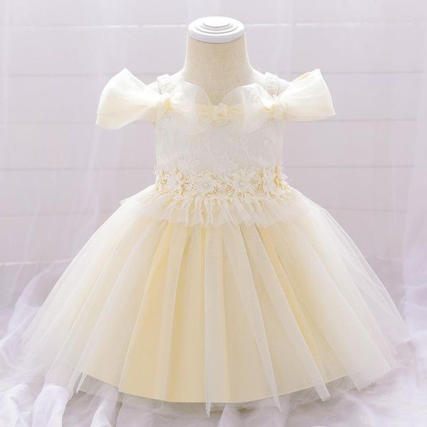 girl's dresses baby girls wedding dress floral toddler princess tutu born 1 year birthday christening infant kids clothes, Red;yellow
girl's dresses baby girls wedding dress floral toddler princess tutu born 1 year birthday christening infant kids clothes, Red;yellow
