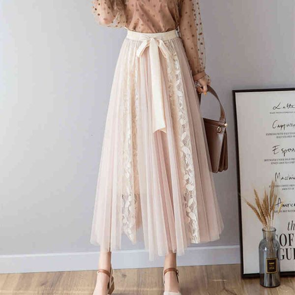 skirts sweet patchwork tulle skirt waist bow lace crochet a-line pleaed mesh ankle long party skirts pink blue, Black
skirts sweet patchwork tulle skirt waist bow lace crochet a-line pleaed mesh ankle long party skirts pink blue, Black