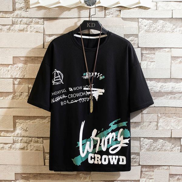 men's t-shirts print tshirts mens short sleeve summer tee for man o-neck cotton t shirts black white clothes drop sajs, White;black
men's t-shirts print tshirts mens short sleeve summer tee for man o-neck cotton t shirts black white clothes drop sajs, White;black