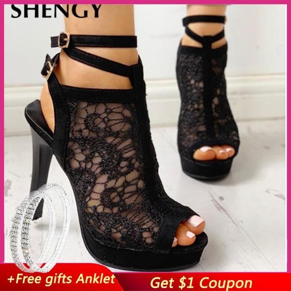 women lace sandals summer fish mouth exposed ladies wedding party shoes, Black
women lace sandals summer fish mouth exposed ladies wedding party shoes, Black