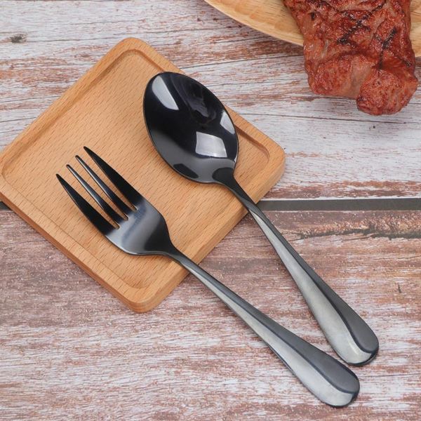 forks 8pcs black spoons and set stainless steel teaspoons dessert for home el restaurant
forks 8pcs black spoons and set stainless steel teaspoons dessert for home el restaurant