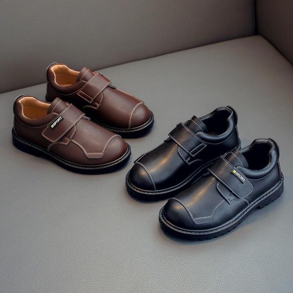 flat shoes children' genuine leather for boys autumn 2021 fashion black casual british style short shoe handsome kids sneakers 4-16y, Black;grey
flat shoes children' genuine leather for boys autumn 2021 fashion black casual british style short shoe handsome kids sneakers 4-16y, Black;grey