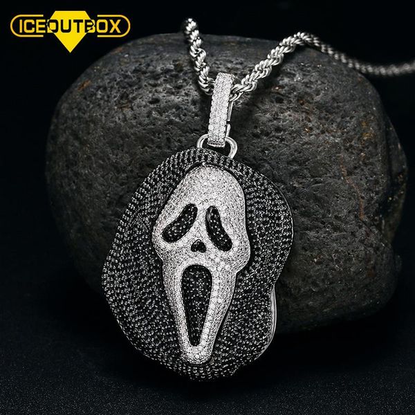 chains iceoutbox black stone ghost face hip hop pendant silver color for mens fashion rock jewelry bling iced out cubic zircon necklace
chains iceoutbox black stone ghost face hip hop pendant silver color for mens fashion rock jewelry bling iced out cubic zircon necklace