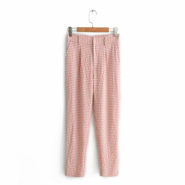 spring autumn fashion plaid womens capri long za casual red white zipper high waist trousers pantalones mujer, Black;white
spring autumn fashion plaid womens capri long za casual red white zipper high waist trousers pantalones mujer, Black;white