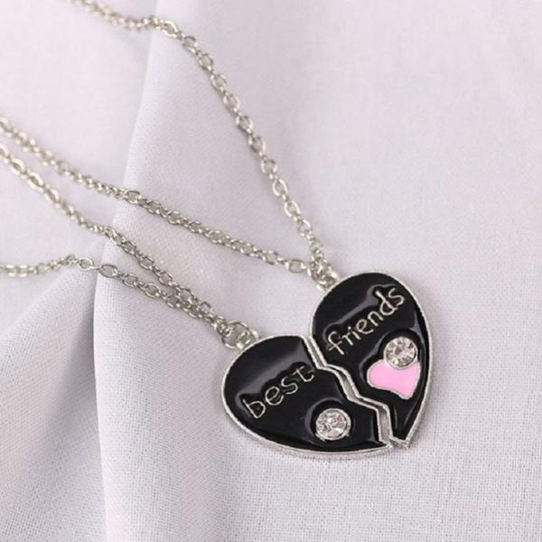 exquisite fashion good friend series couple pendant two halves broken heart love stitching clavicle chain necklaces, Silver
exquisite fashion good friend series couple pendant two halves broken heart love stitching clavicle chain necklaces, Silver