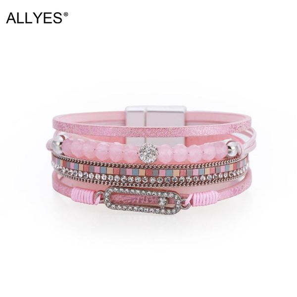 tennis allyes boho shiny crystal oval charm leather bracelets for women fashion multilayer wrap bracelet bangle female jewelry gifts, Golden;silver
tennis allyes boho shiny crystal oval charm leather bracelets for women fashion multilayer wrap bracelet bangle female jewelry gifts, Golden;silver