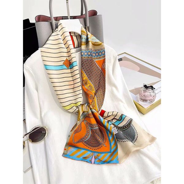 silk sliver are versatile, fashionable double layer small ribbon, plain crepe satin thin scarves for women in spring and summer, Blue;gray
silk sliver are versatile, fashionable double layer small ribbon, plain crepe satin thin scarves for women in spring and summer, Blue;gray