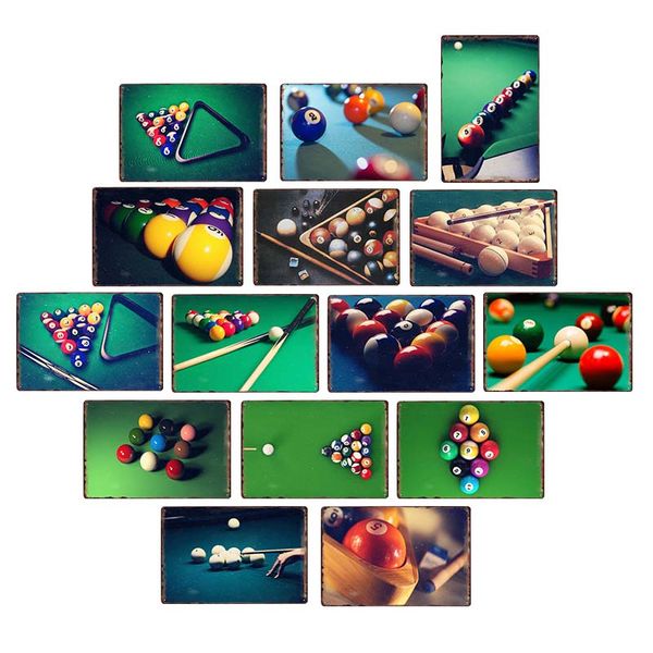 billiards metal vintage signs billiards club wall poster decoration beer bar painting pool hall plaque home decor 20*30 cm
billiards metal vintage signs billiards club wall poster decoration beer bar painting pool hall plaque home decor 20*30 cm