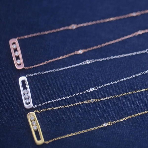 chains 925 sterling silver fashion french necklace original three zircon sliding ladies for girlfriend gift
chains 925 sterling silver fashion french necklace original three zircon sliding ladies for girlfriend gift