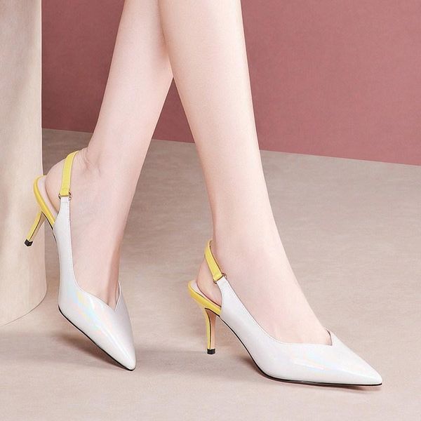 dress shoes pointed toe single women's 2021 fashion shallow mouth thin heeled high heels color matching leather low-cut, Black
dress shoes pointed toe single women's 2021 fashion shallow mouth thin heeled high heels color matching leather low-cut, Black