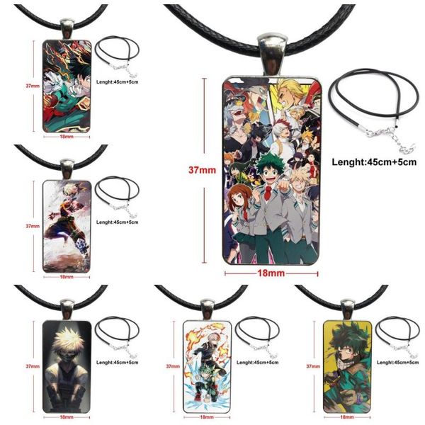 pendant necklaces for women gift design fashion vintage glass rectangle necklace pendants boku no hero academia pattern, Silver
pendant necklaces for women gift design fashion vintage glass rectangle necklace pendants boku no hero academia pattern, Silver