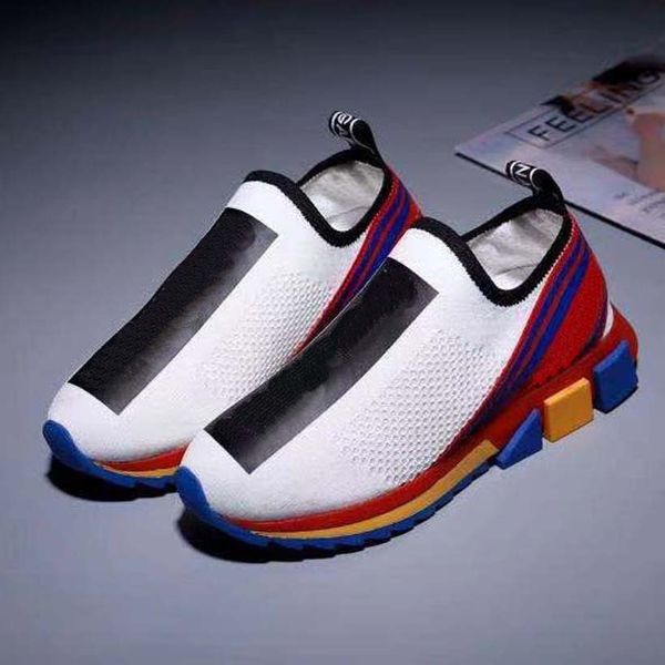 men women luxury designer shoes sneakers upper rubber sole stretch knitted fabric platform casual shoe white size35-45 with box, Black
men women luxury designer shoes sneakers upper rubber sole stretch knitted fabric platform casual shoe white size35-45 with box, Black
