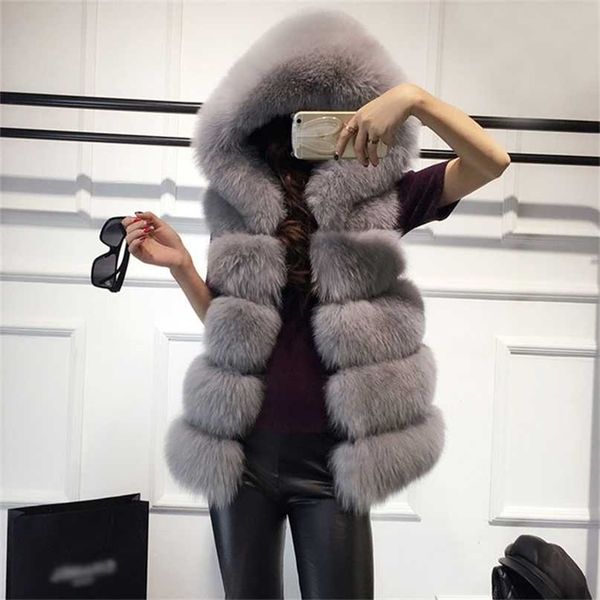 sleeveless faux fur vest winter casual outerwear female solid fake fur hooded overcoats for lady fashion fur vest femme 211022, Black
sleeveless faux fur vest winter casual outerwear female solid fake fur hooded overcoats for lady fashion fur vest femme 211022, Black
