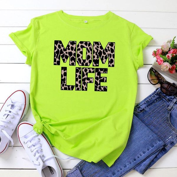 women's t-shirt leopard mom life letter print summer women neon short sleeve mother clothing lady tees femme ulzzang vintage tee, White
women's t-shirt leopard mom life letter print summer women neon short sleeve mother clothing lady tees femme ulzzang vintage tee, White
