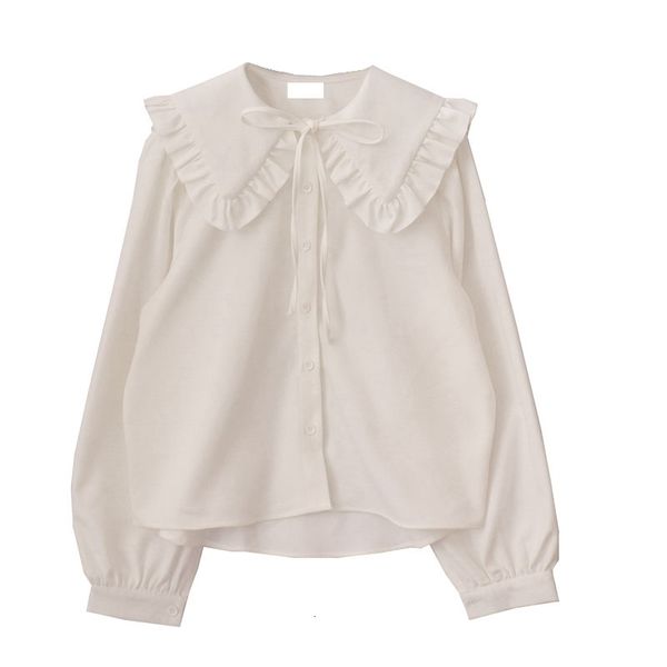 women's blouses & shirts autumn vintage ruffle lace women blouse elegant bow tie neck button up long sleeve black shirt lolita swe, White
women's blouses & shirts autumn vintage ruffle lace women blouse elegant bow tie neck button up long sleeve black shirt lolita swe, White