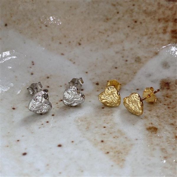 sterling silver girls fashion punk super mini stud earrings women 18k gold heart uneven design retro style, Golden;silver
sterling silver girls fashion punk super mini stud earrings women 18k gold heart uneven design retro style, Golden;silver