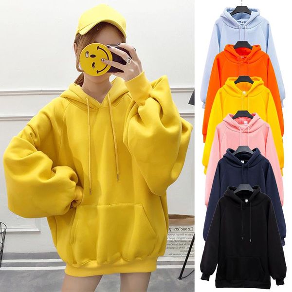 women's hoodies & sweatshirts winter casual loose female solid women autumn long sleeve oversized pullovers clothes 1pc, Black
women's hoodies & sweatshirts winter casual loose female solid women autumn long sleeve oversized pullovers clothes 1pc, Black