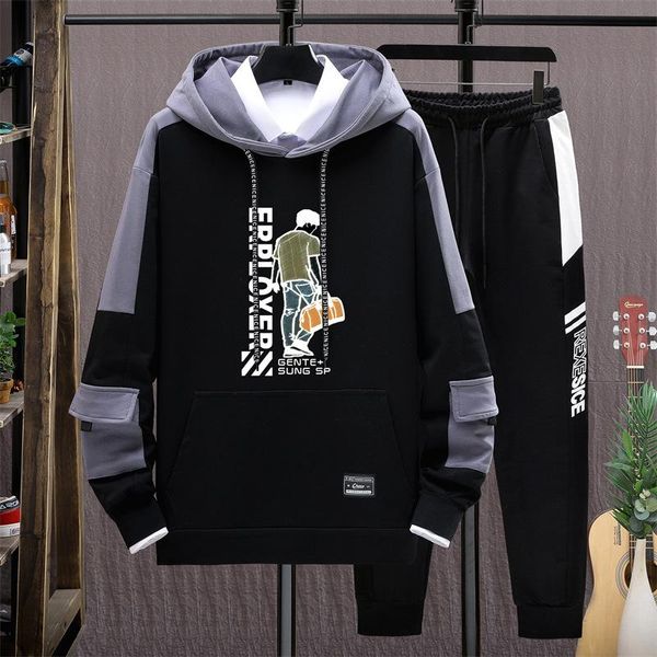 men's tracksuits 2021 autumn sweater spring and korean casual jacket hoodie tide brand sports suit wearfashion men, Gray
men's tracksuits 2021 autumn sweater spring and korean casual jacket hoodie tide brand sports suit wearfashion men, Gray