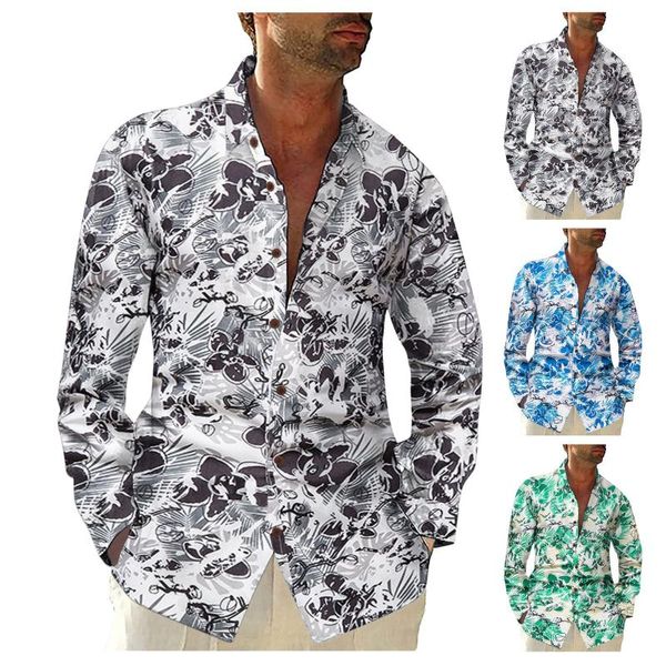 men's casual shirts autumn spring clothes cotton linen shirt men long sleeves print hawaiian beach floralsingle breasted cardigan, White;black
men's casual shirts autumn spring clothes cotton linen shirt men long sleeves print hawaiian beach floralsingle breasted cardigan, White;black