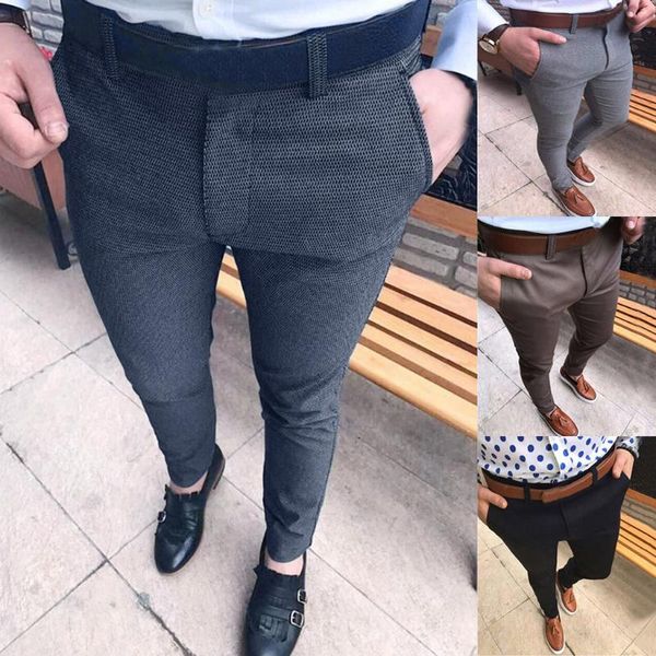 men's pants suits casual long formal business slim fit trousers suit plain-front men pant pantalones hombre, Black
men's pants suits casual long formal business slim fit trousers suit plain-front men pant pantalones hombre, Black