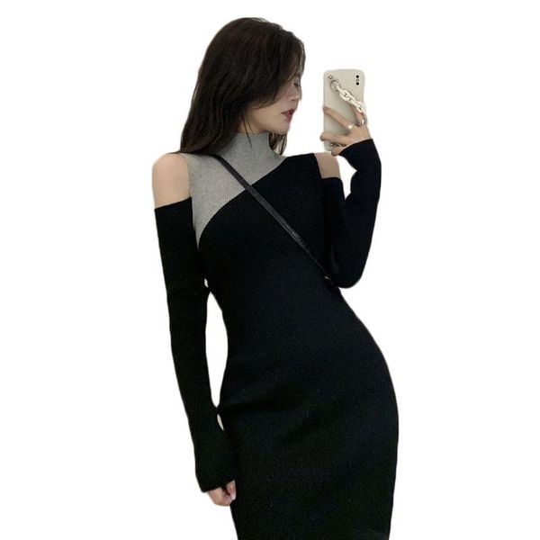 casual dresses spring and autumn sweater dress women slim half-collar long-sleeve knitted female bottoming mid-long ns2637, Black;gray
casual dresses spring and autumn sweater dress women slim half-collar long-sleeve knitted female bottoming mid-long ns2637, Black;gray