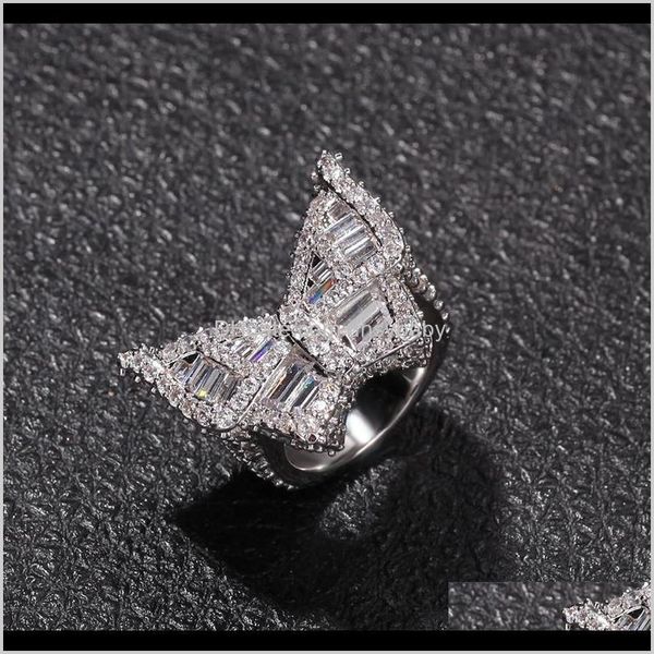 solitaire drop delivery 2021 butterfly cz diamond rings micro paved iced out cubic zircon fashion mens hip hop gold ring jewelry y0wb8, Golden;silver
solitaire drop delivery 2021 butterfly cz diamond rings micro paved iced out cubic zircon fashion mens hip hop gold ring jewelry y0wb8, Golden;silver