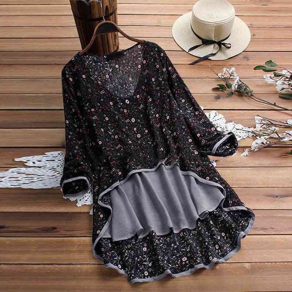 casual irregular floral print patchwork womens blouses long sleeve blusas femininas de verao, White
casual irregular floral print patchwork womens blouses long sleeve blusas femininas de verao, White
