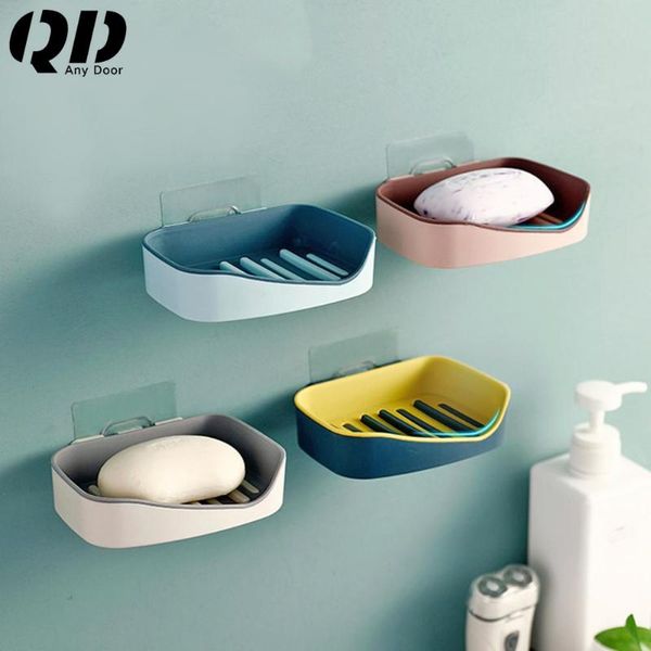 hooks & rails double color soap rack no drilling wall mounted two layers demountable dish self-adhesive draining holder for bathroom
hooks & rails double color soap rack no drilling wall mounted two layers demountable dish self-adhesive draining holder for bathroom
