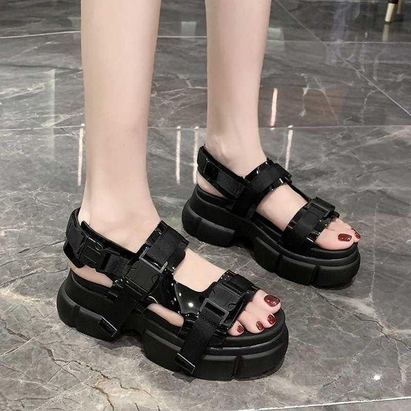 dress shoes dad thick soled sandals women's muffin 2021 summer buckle slope heel high fairy style, Black
dress shoes dad thick soled sandals women's muffin 2021 summer buckle slope heel high fairy style, Black
