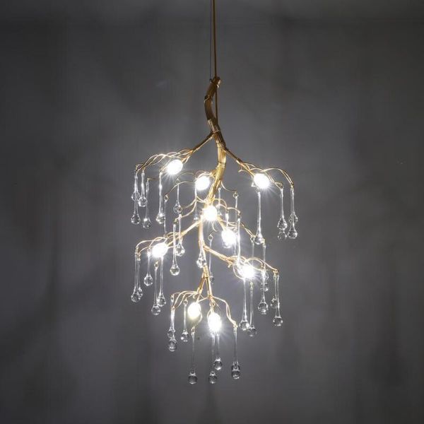 chandeliers creative g4 led gold/silver crystal water drop hall lobby loft retro gold branch hanging light lamp lighting
chandeliers creative g4 led gold/silver crystal water drop hall lobby loft retro gold branch hanging light lamp lighting