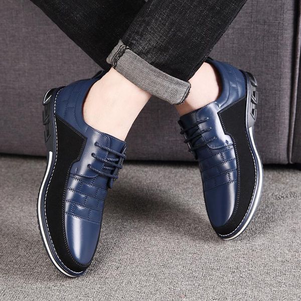 casual leather shoes trend business men shoes black lace-up comfortable wearproof male rubber quakeproof zapatos size38-48
casual leather shoes trend business men shoes black lace-up comfortable wearproof male rubber quakeproof zapatos size38-48