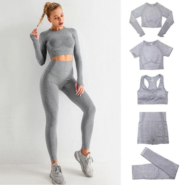 2/3/5pcs seamless women yoga set workout sportswear gym clothing fitness long sleeve crop high waist leggings sports suits outfit
2/3/5pcs seamless women yoga set workout sportswear gym clothing fitness long sleeve crop high waist leggings sports suits outfit
