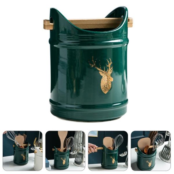 chopsticks 1pc kitchen utensil holder counterorganizer ceramic tool container 
chopsticks 1pc kitchen utensil holder counterorganizer ceramic tool container