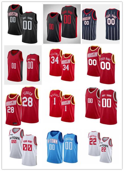 mens womens youth houston's rockets's 28 alperen sengun 34 hakeem olajuwon 21 trevelin queen 6 kenyon martin jr. custom basketball, Black;red
mens womens youth houston's rockets's 28 alperen sengun 34 hakeem olajuwon 21 trevelin queen 6 kenyon martin jr. custom basketball, Black;red