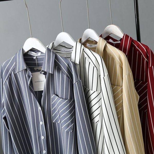 women's t-shirt leosoxs 2021 summer casual fashion loose plus size long sleeve stripe t shirt button pockets patchwork turn down collar, White
women's t-shirt leosoxs 2021 summer casual fashion loose plus size long sleeve stripe t shirt button pockets patchwork turn down collar, White
