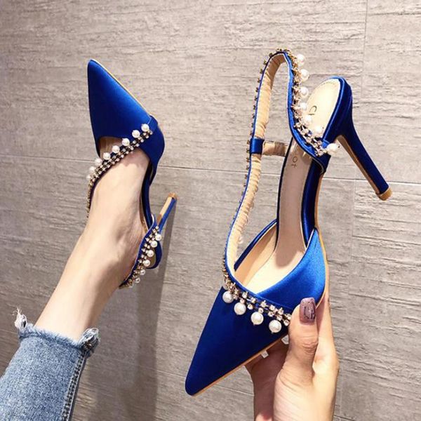 sandals pointed women shoes thin heel high sandal fashion rhinestones summer silk ladies casual sandalias mujer zy731 eszo, Black 
sandals pointed women shoes thin heel high sandal fashion rhinestones summer silk ladies casual sandalias mujer zy731 eszo, Black
