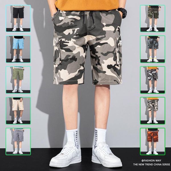 men's shorts summer men simple fashion solid color camouflage multicolor board 8xl tooling five-point short pants casual, White;black
men's shorts summer men simple fashion solid color camouflage multicolor board 8xl tooling five-point short pants casual, White;black