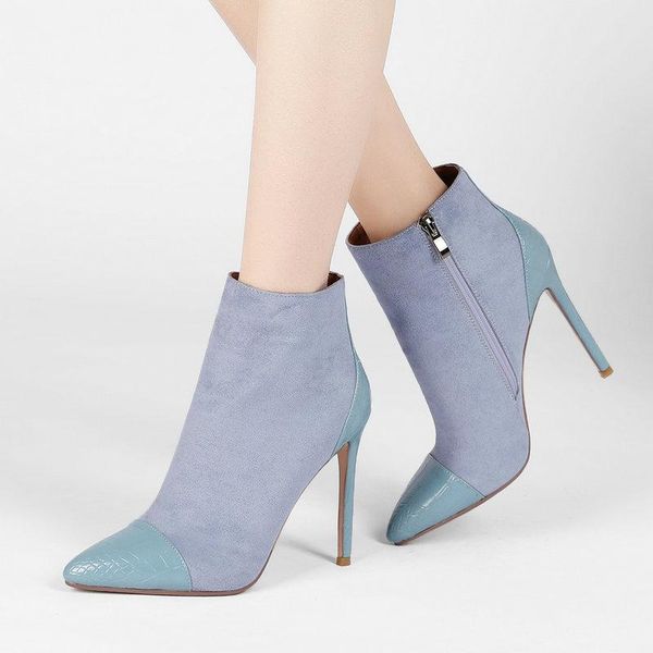 boots thin high heel suede women ankle fashion zipper big size short autumn winter pointed toe shoes woman 34-43, Black
boots thin high heel suede women ankle fashion zipper big size short autumn winter pointed toe shoes woman 34-43, Black