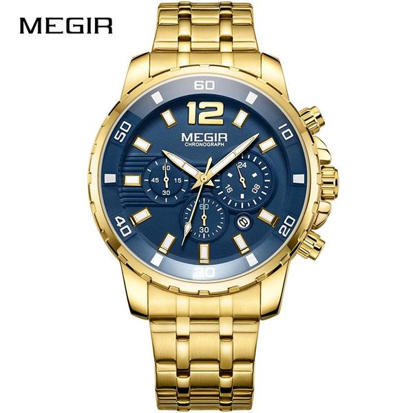 wristwatches megir chronograph quartz men army military sport watches business male clock relogio masculino, Slivery;brown
wristwatches megir chronograph quartz men army military sport watches business male clock relogio masculino, Slivery;brown