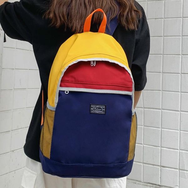 school bags multifunction mochila feminina escolar for teenage girls student men backpacks color matching travel ladies sacoche 
school bags multifunction mochila feminina escolar for teenage girls student men backpacks color matching travel ladies sacoche