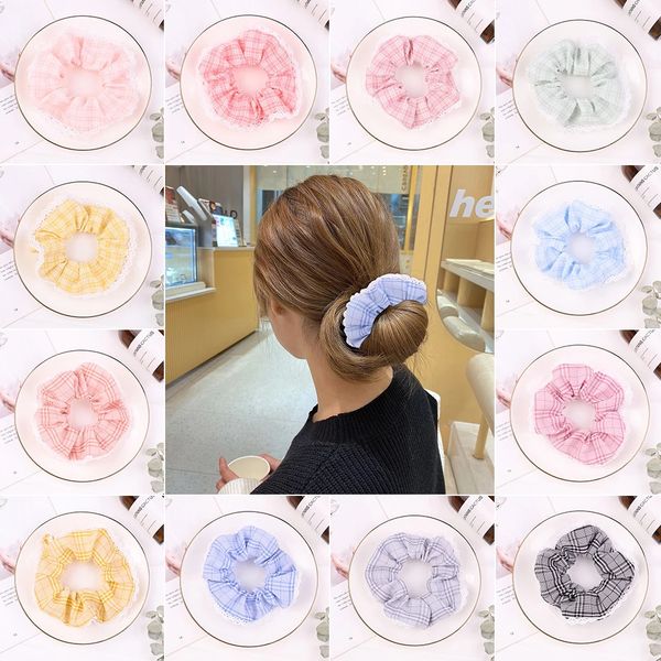 women fashion plaids scrunchie tie elastic hairbands for girls hair rope ponytail holder diy clothing decoration birthday gifts, Slivery;white
women fashion plaids scrunchie tie elastic hairbands for girls hair rope ponytail holder diy clothing decoration birthday gifts, Slivery;white